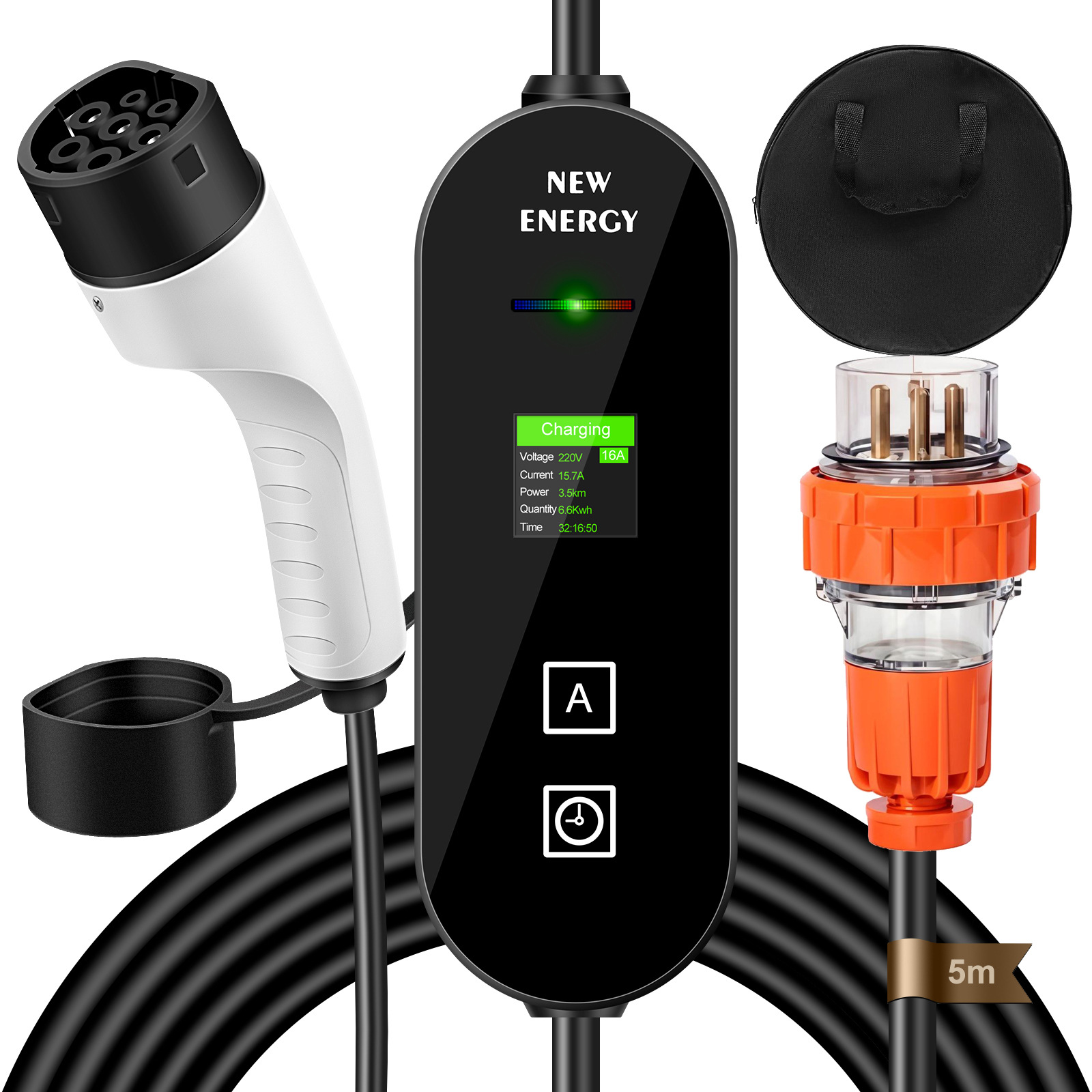 EU/UK Plug CEE 32A/16A Portabl - Portable Ev Charger 32A Type 2 Cee Plug review and price